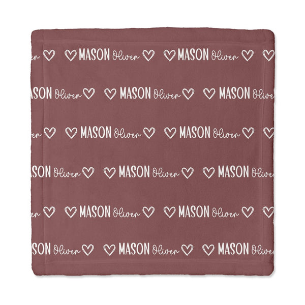Mono Name Personalized Lovey Blanket