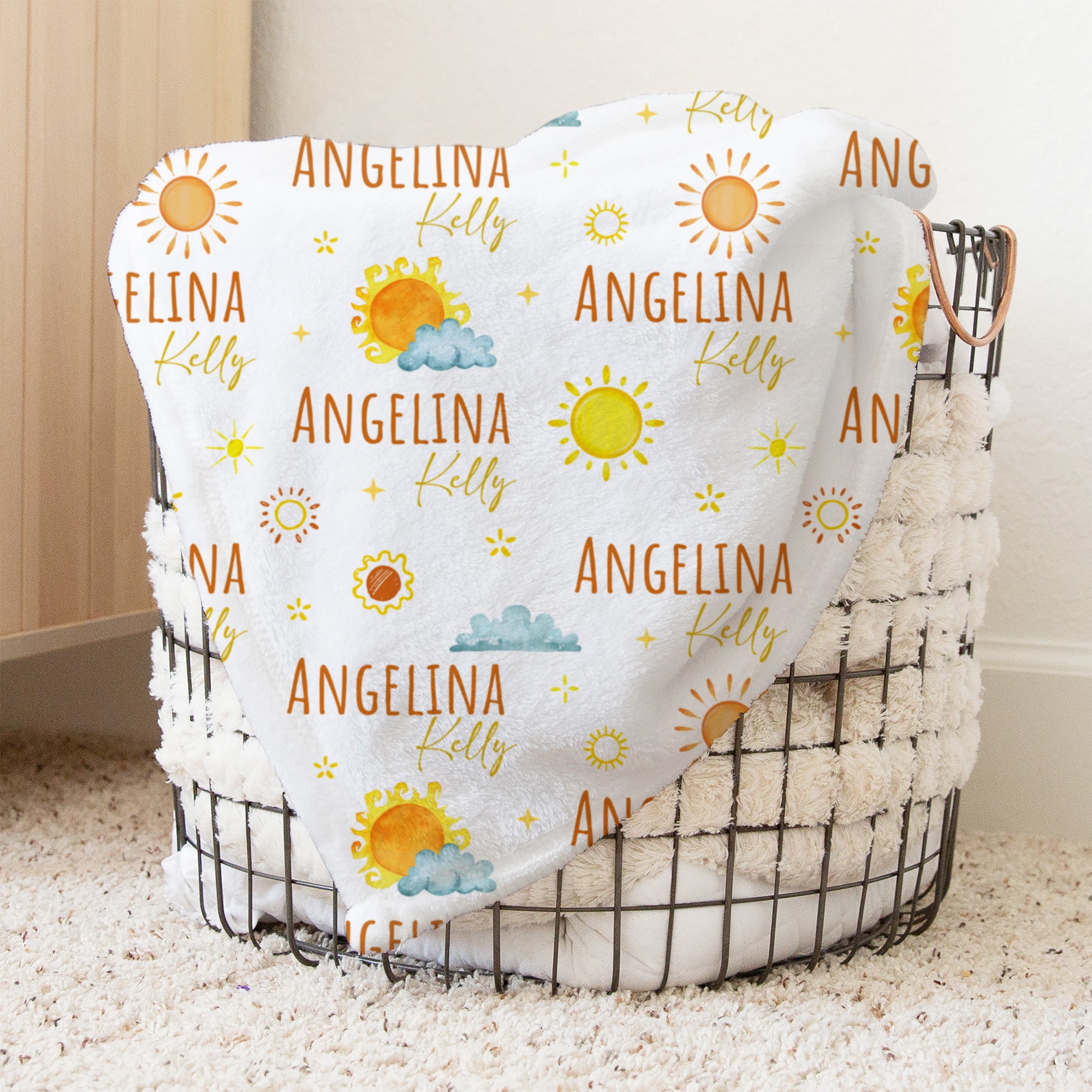 Sunshine Personalized Minky Blanket