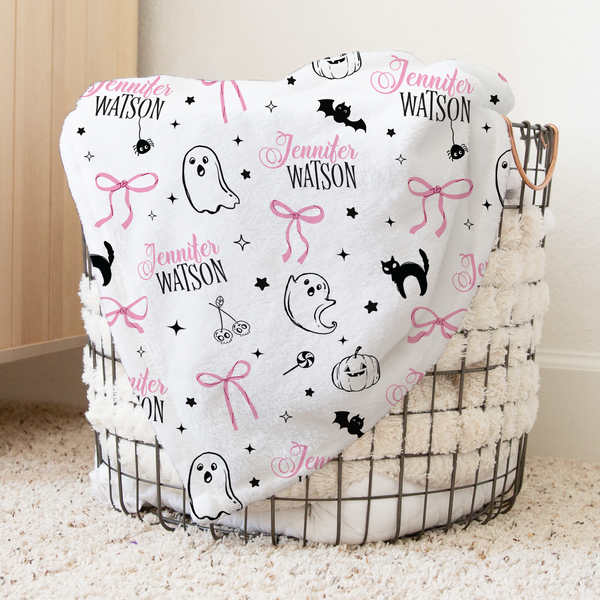 Boo Babes Personalized Kids Minky Blanket